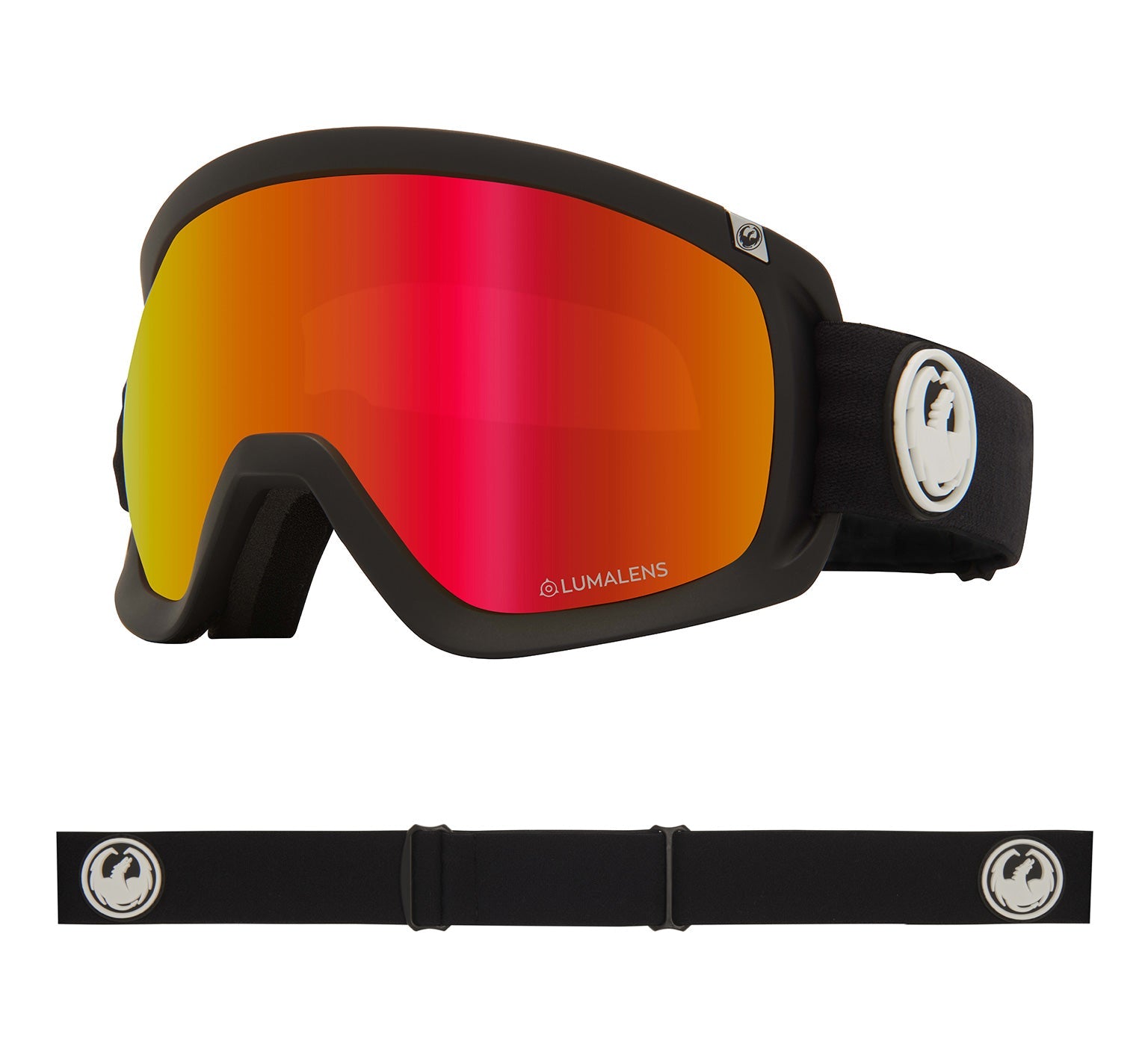 D3 OTG - Black with Lumalens Red Ionized & Lumalens Rose Lens