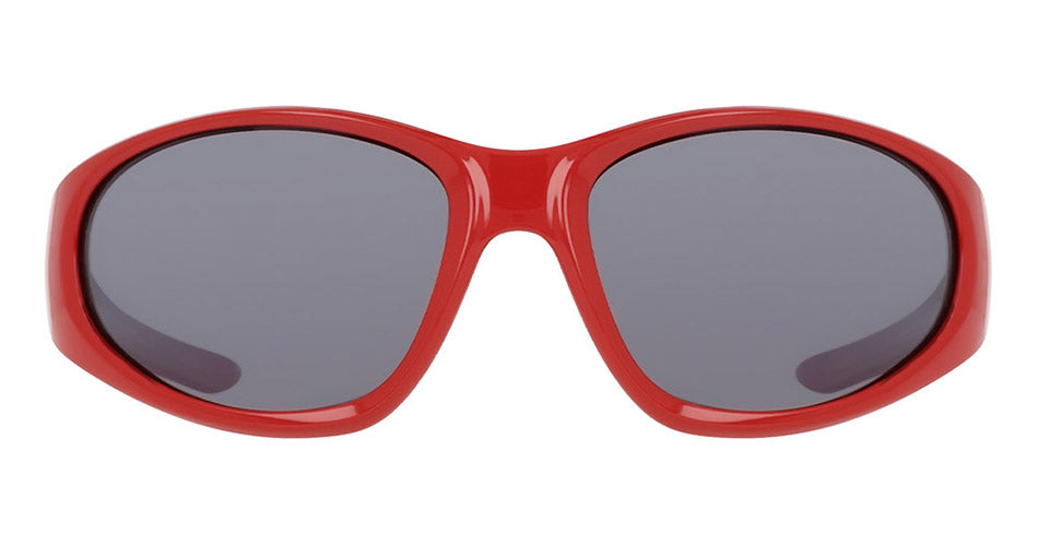 THE BOX 2.0 - Shiny Solid Red with Polarized Lumalens Silver Flash Lens