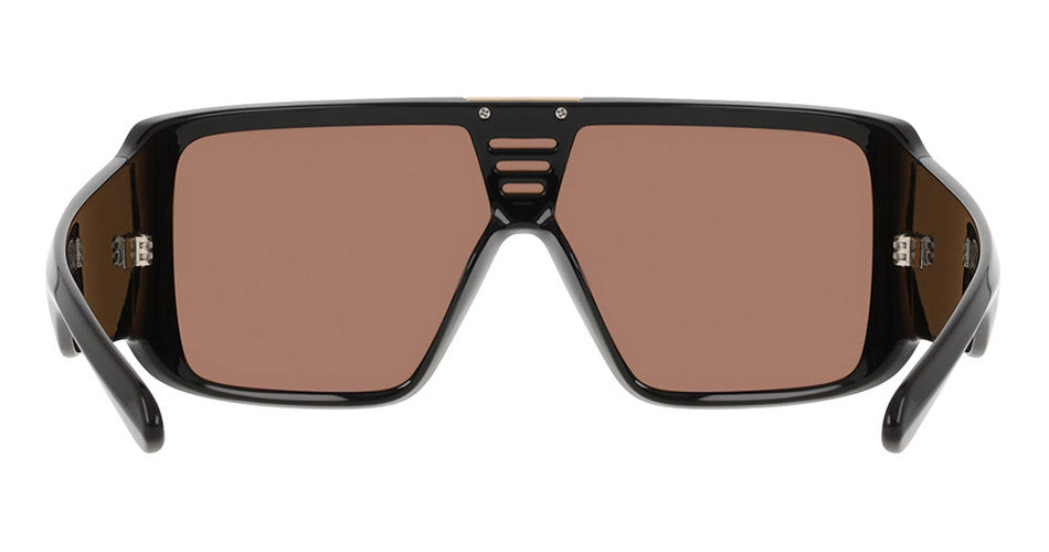 DOMO - Shiny Black with Lumalens Brown Lens