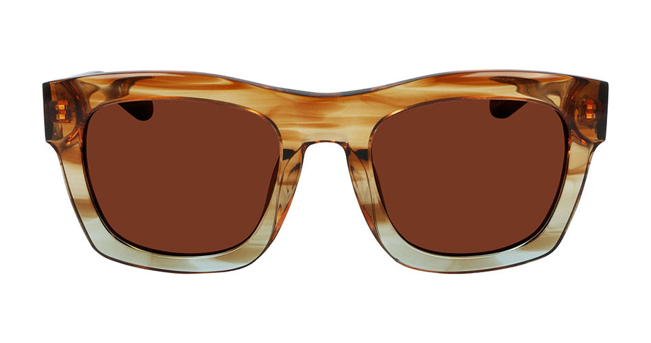 WAVERLY - Brown Teal Gradient with Lumalens Rose Copper Ionized Lens