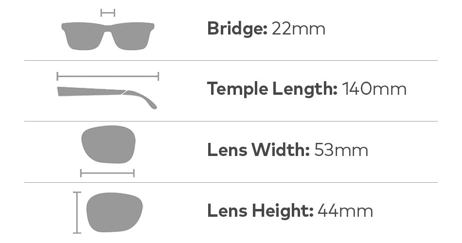 WAVERLY - Matte Black H2O with Polarized Lumalens Rose Gold Ionized Lens