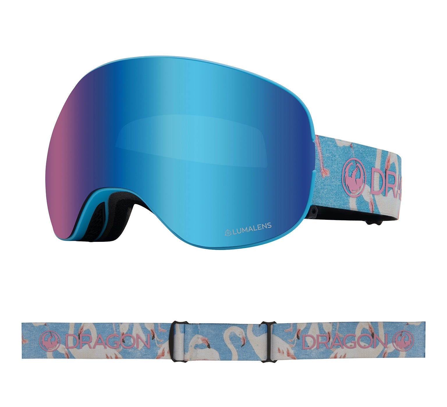 X2 - Flamingos with Lumalens Blue Ionized & Lumalens Amber Lens