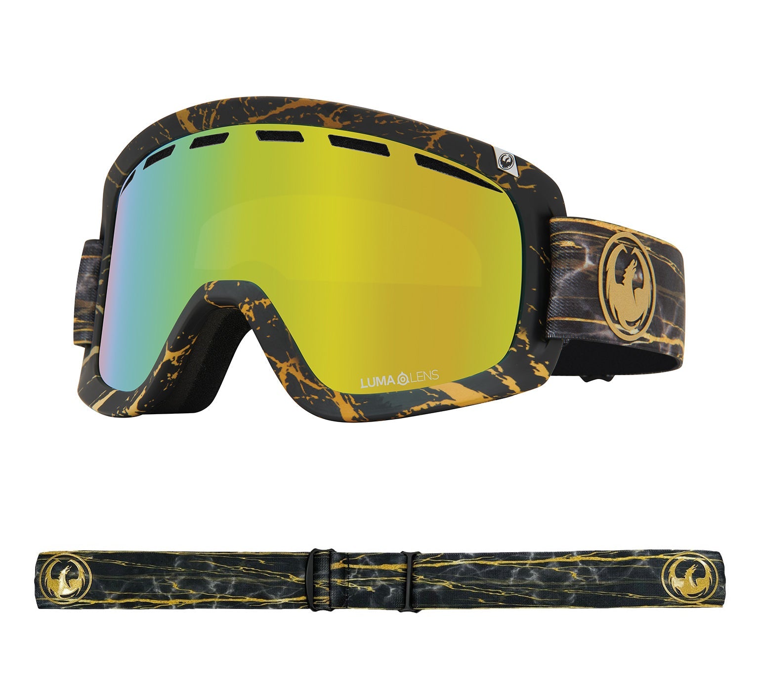 D1 OTG - 14 Karat with Lumalens Gold Ionized & Lumalens Amber Lens