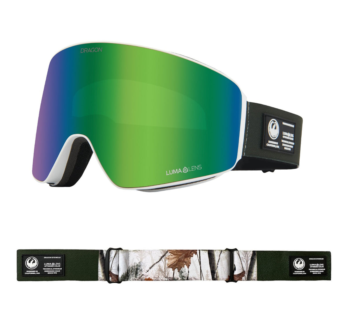 PXV - Alpine Camo with Lumalens Green Ionized &amp; Lumalens Amber Lens
