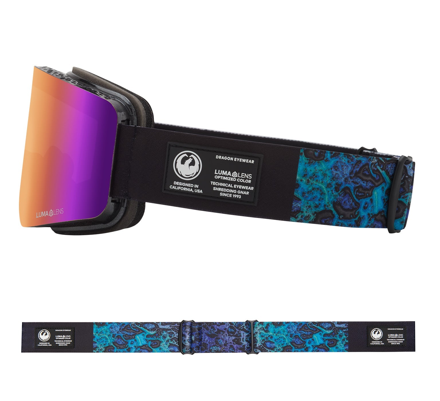 R1 OTG - Black Pearl with Lumalens Purple Ionized & Lumalens Amber Lens