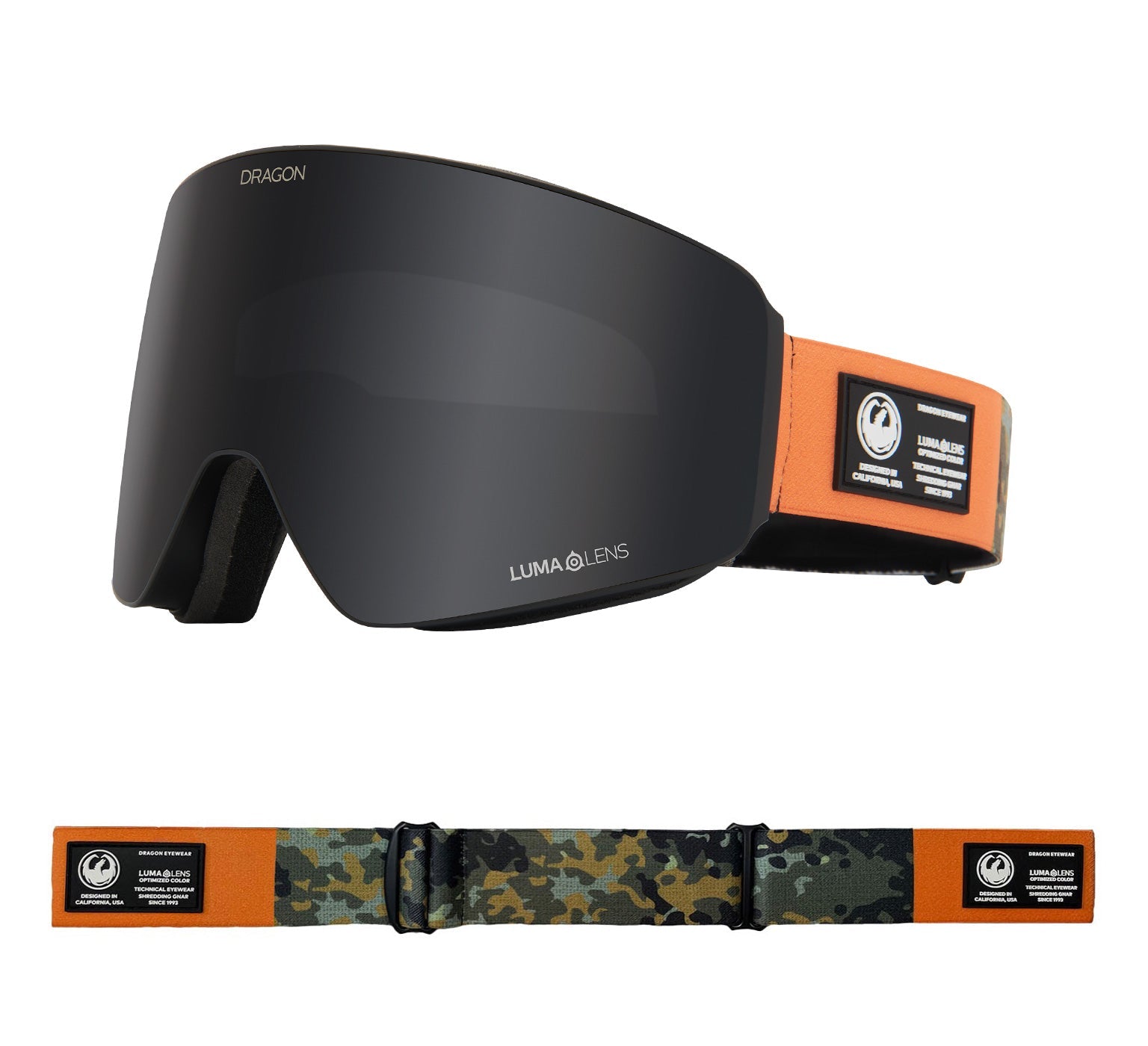 PXV - Bush Camo with Lumalens Dark Smoke & Lumalens Amber Lens