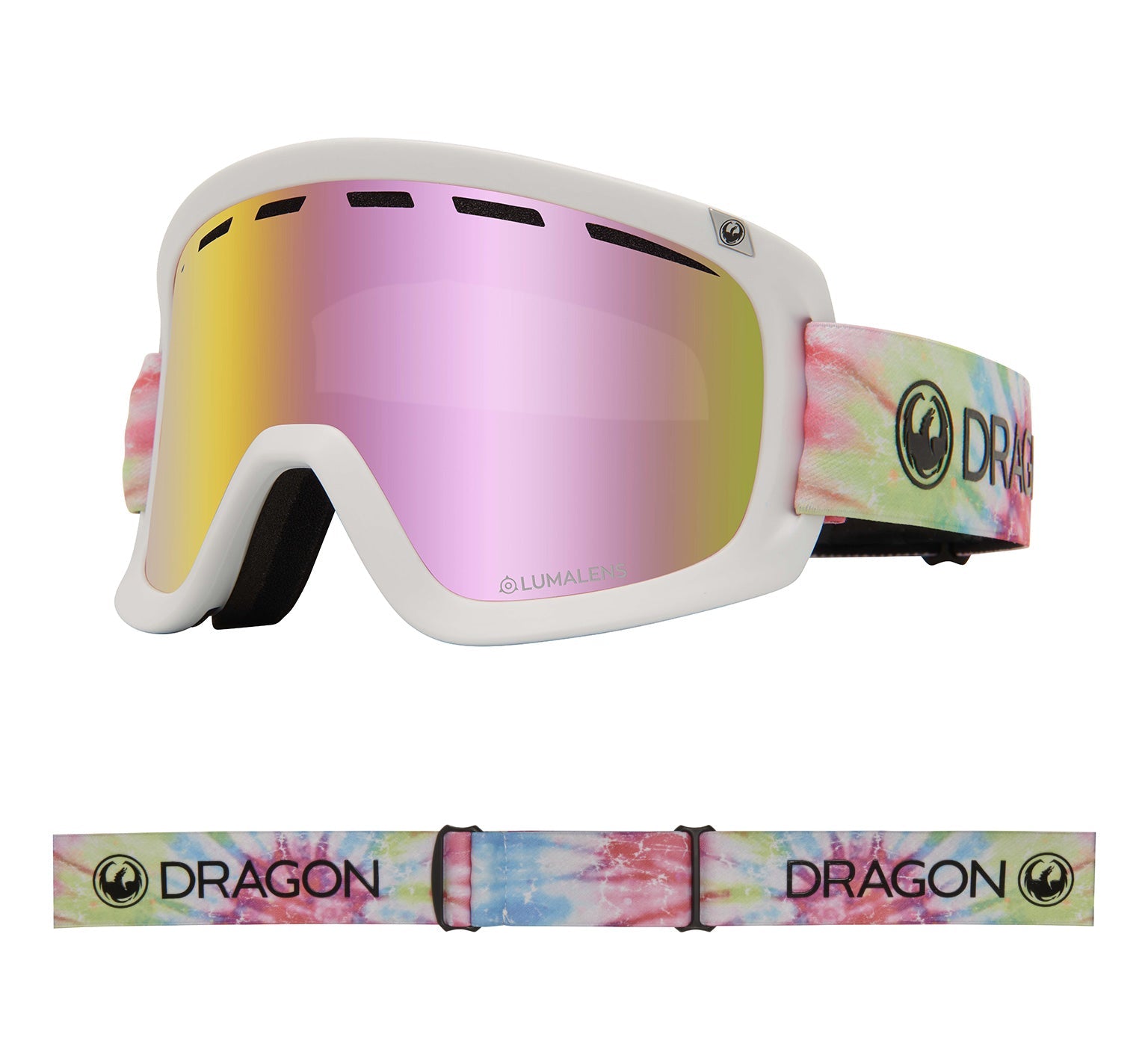 D1 OTG - Tie Dye with Lumalens Pink Ionized & Lumalens Dark Smoke Lens