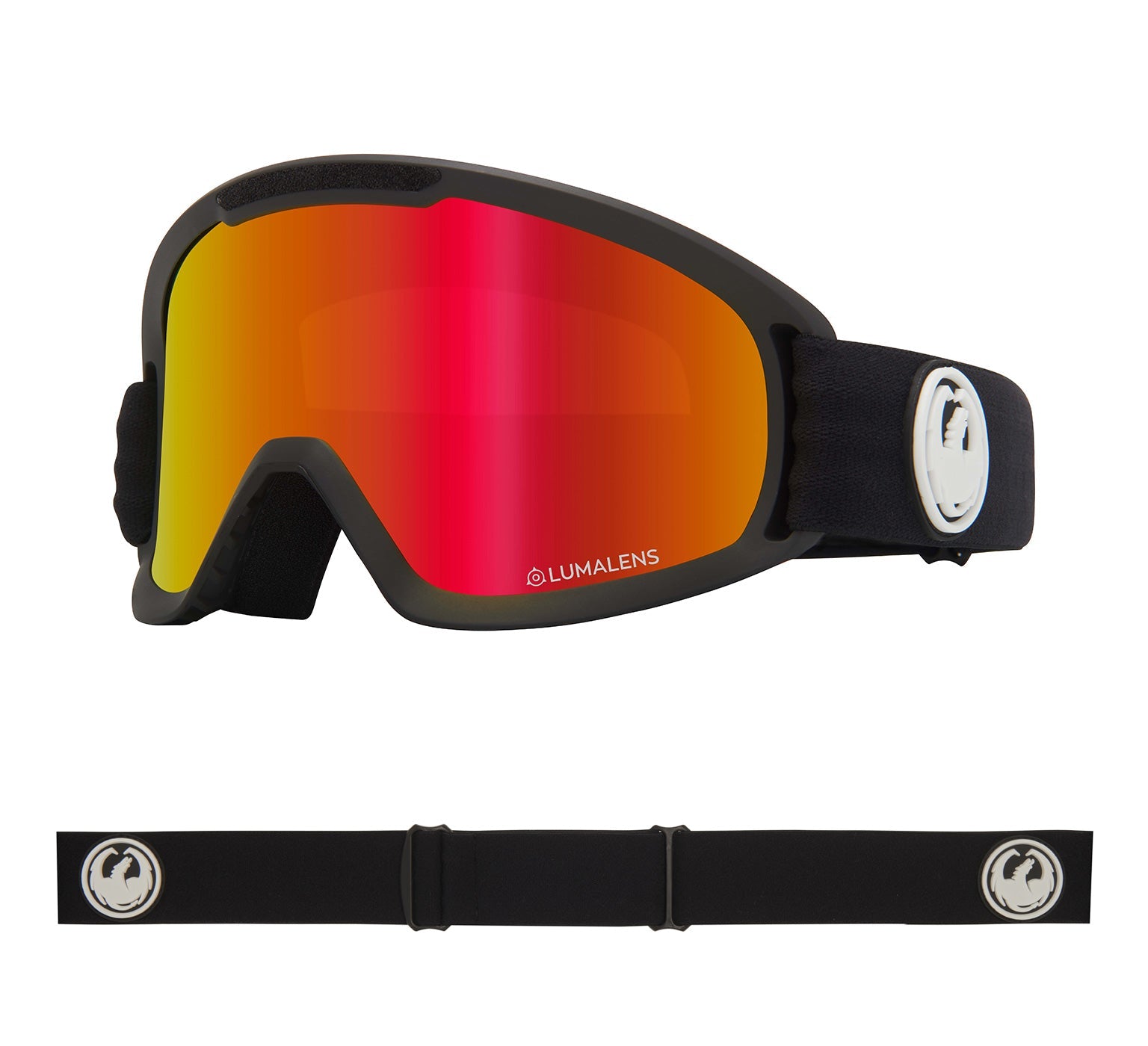 DX2 - Black with Lumalens Red Ionized & Lumalens Rose Lens