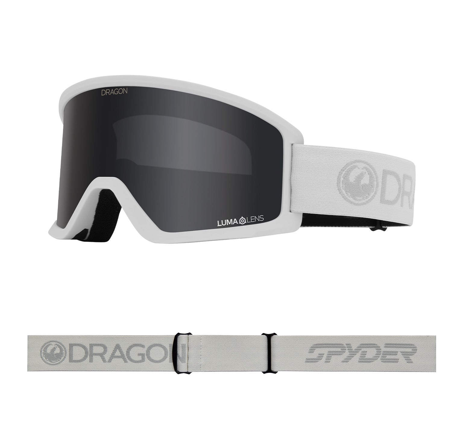 DX3 OTG - White Spyder Collab with Lumalens Dark Smoke Lens