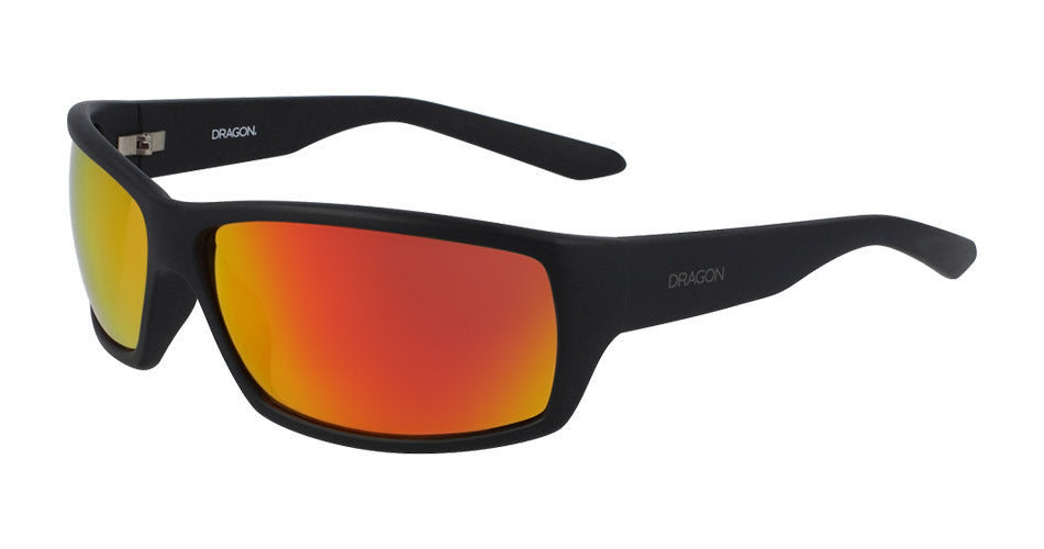 VENTURA - Matte Black with Orange Ionized Lens