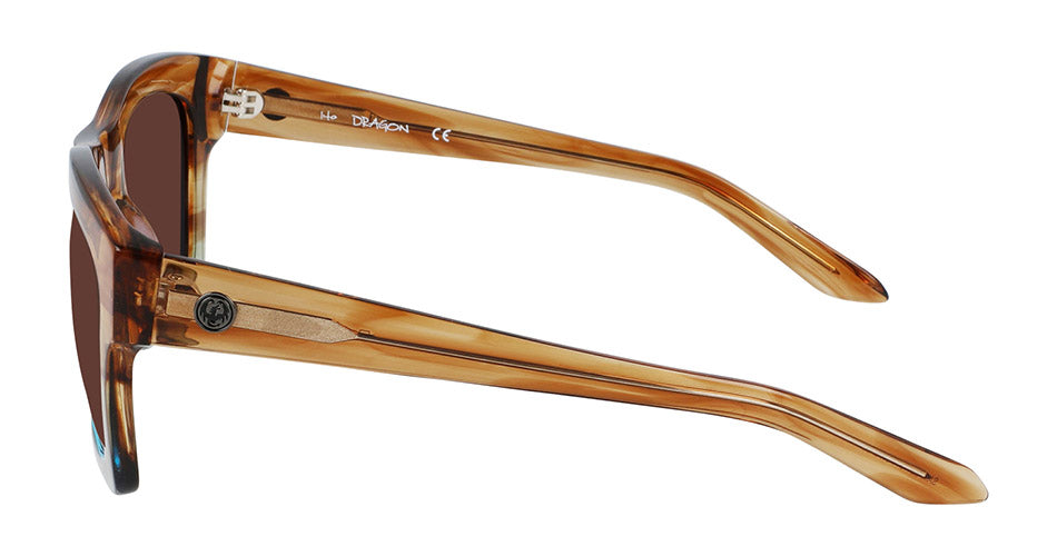 WAVERLY - Brown Teal Gradient with Lumalens Rose Copper Ionized Lens