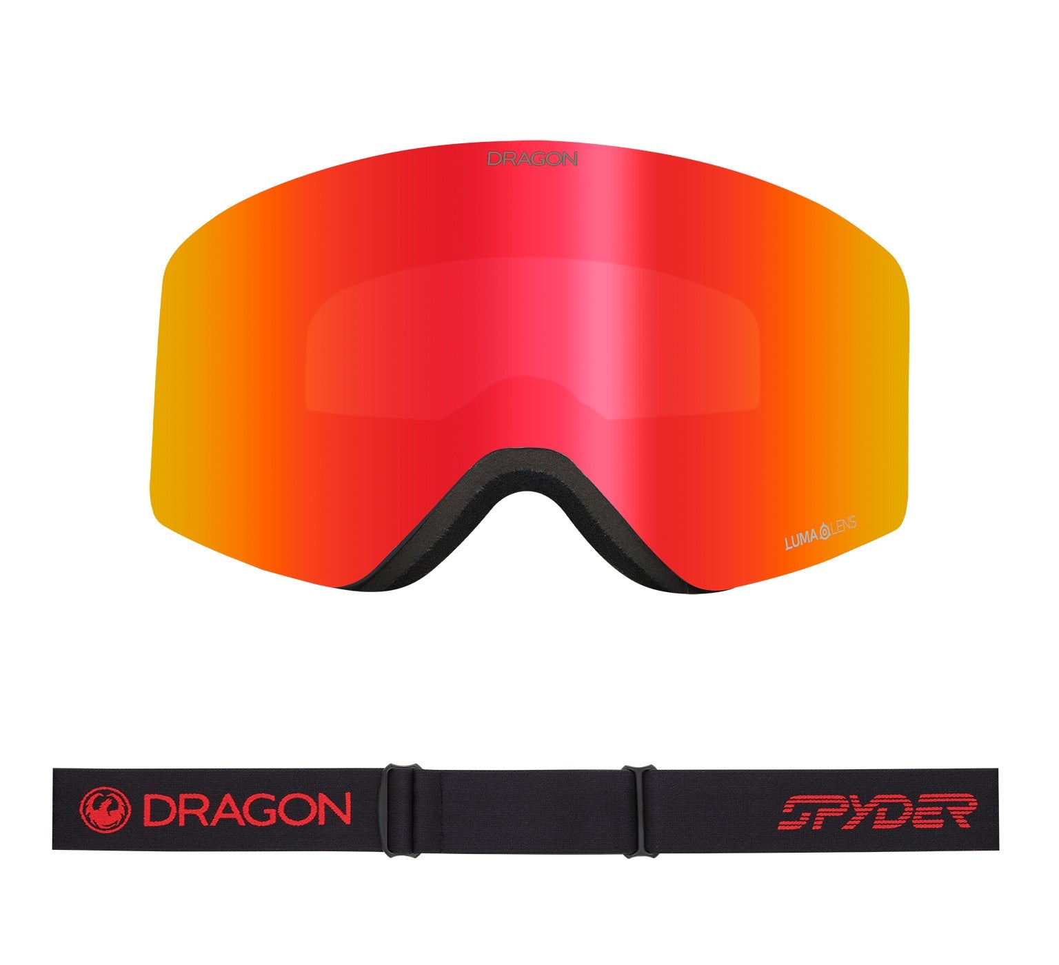 R1 OTG - Black Red Spyder Collab with Lumalens Red Ionized & Lumalens Light Rose Lens