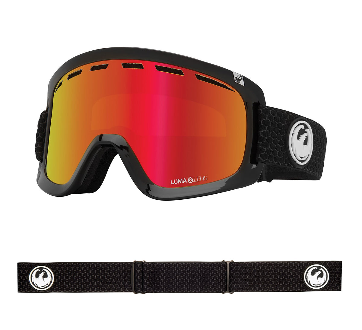 D1 OTG - Split with Lumalens Red Ionized &amp; Lumalens Rose Lens