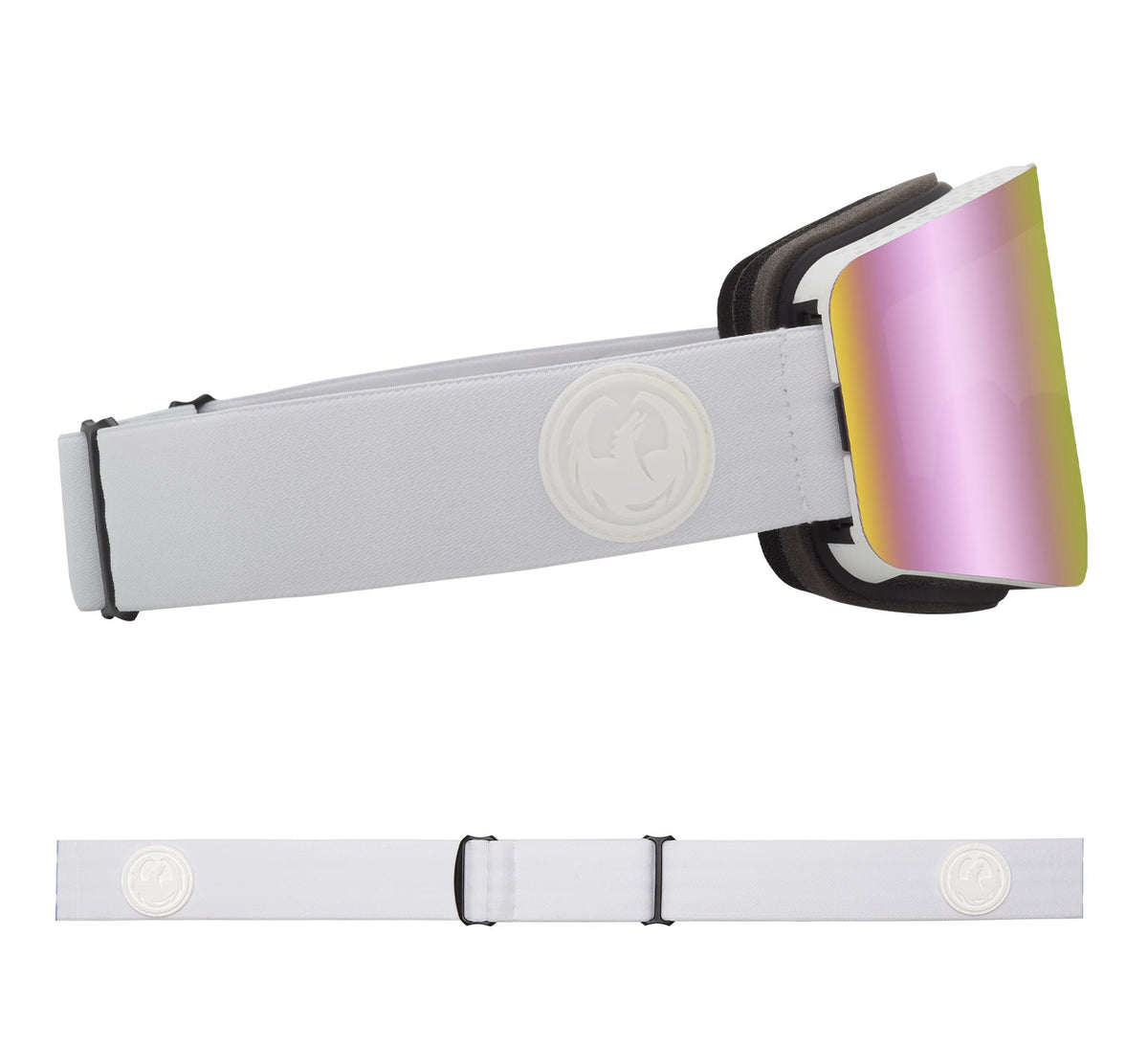 R1 OTG - Whiteout with Lumalens Pink Ionized & Lumalens Dark Smoke Lens