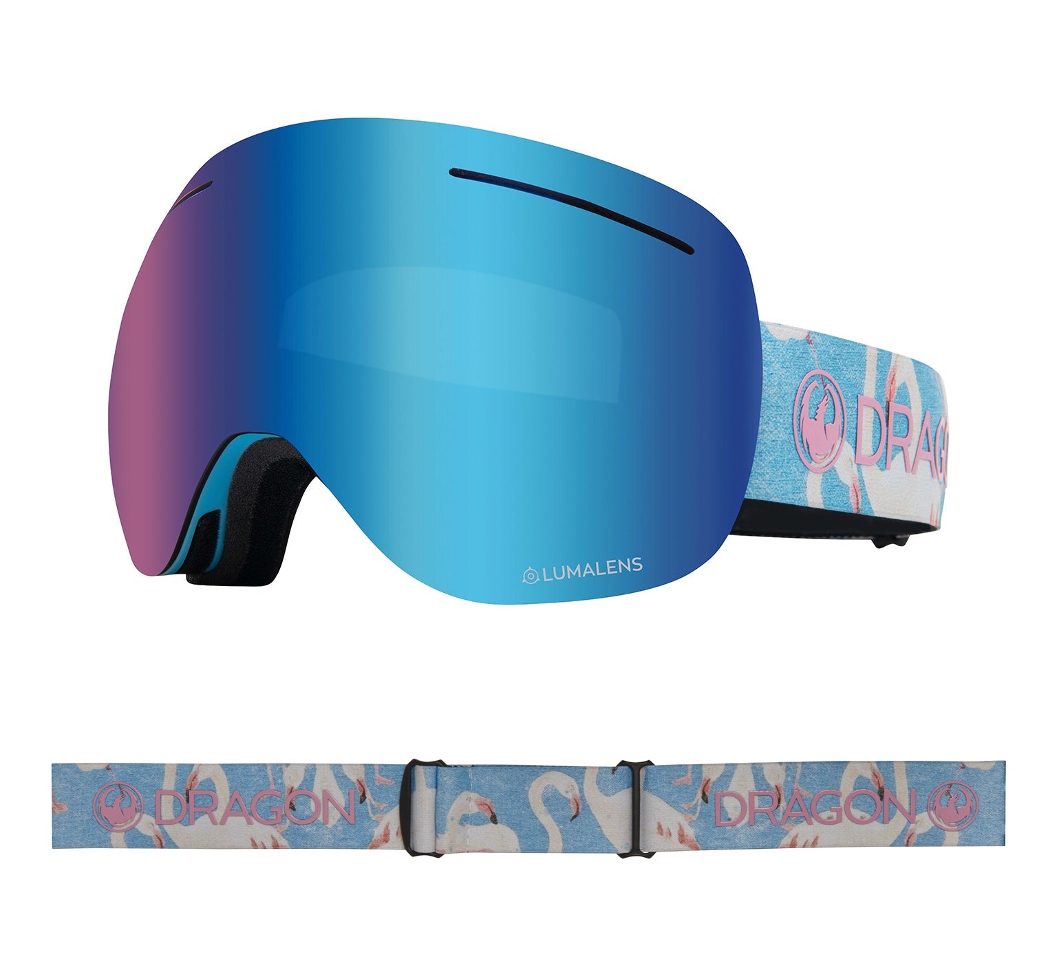 X1 - Flamingos with Lumalens Blue Ionized & Lumalens Amber Lens